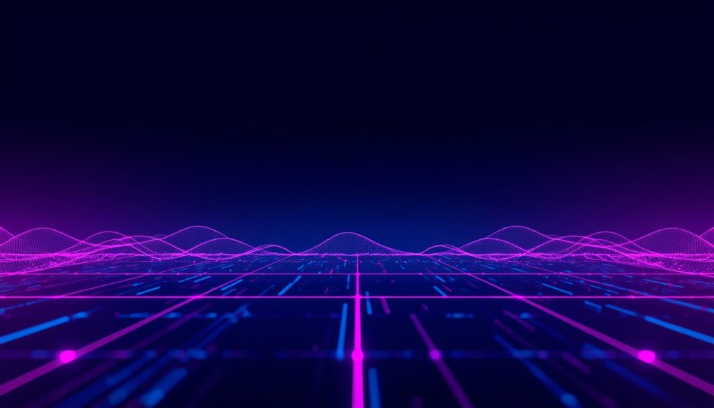 Abstract digital network visualization representing managed WordPress hosting.