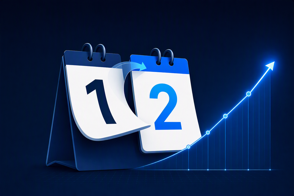 Bluehost Renewal Pricing: What Actually Changes After Year One? 3 An abstract graphic depicting web hosting renewal price changes over time with simple clean lines