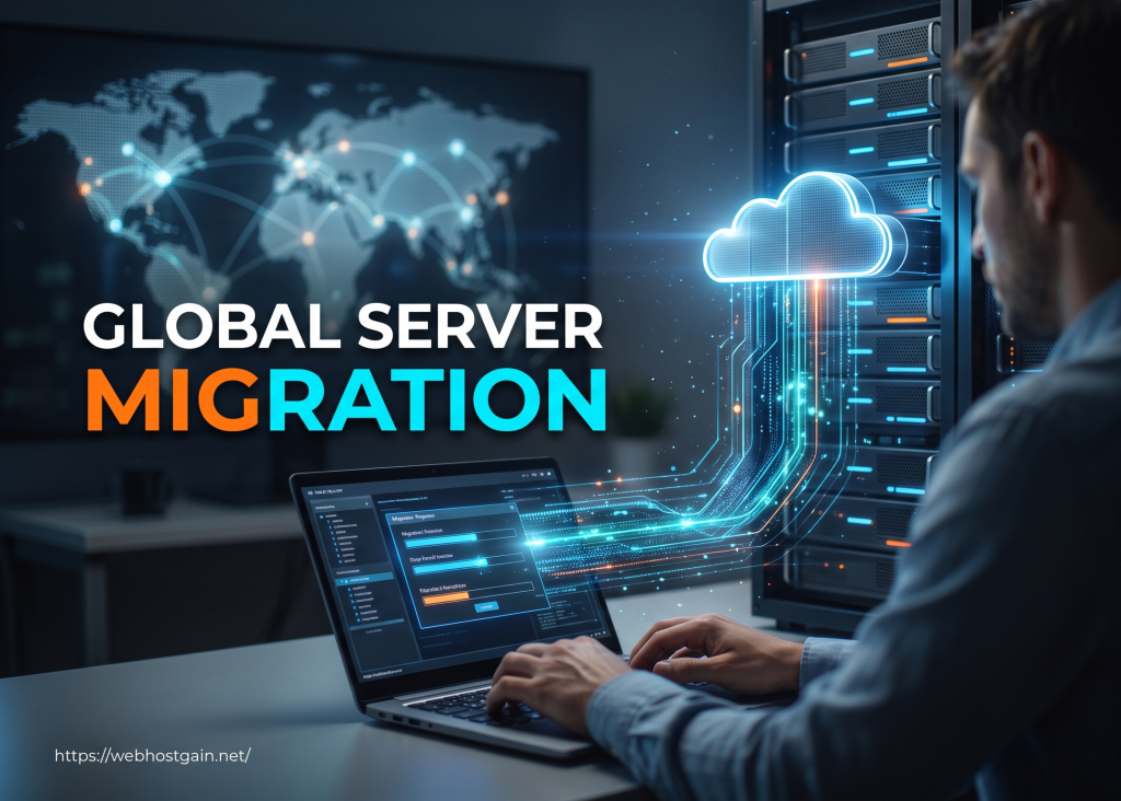 InterServer WordPress Migration: What Actually Breaks During DNS Propagation? 2 Abstract visualization of web hosting migration and global DNS database synchronization