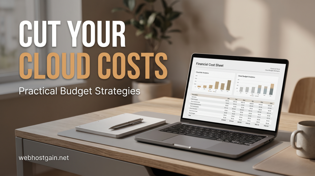 SiteGround vs. Bluehost Renewal Cost for Blogs Under 10,000 Visitors 2 Laptop on a clean desk displaying web hosting pricing calculation sheets